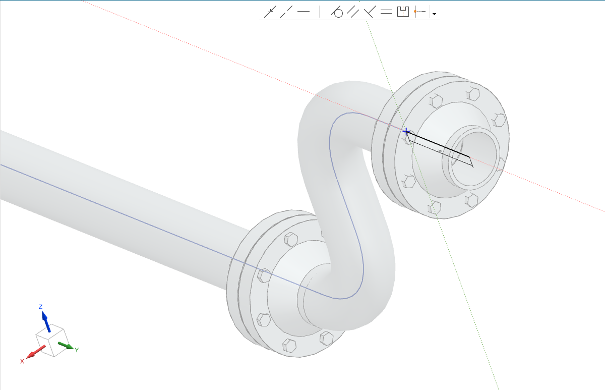 Nozzle and flange detail